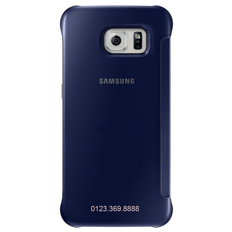 Bao da Clear View cover Galaxy S6 màu xanh tím than