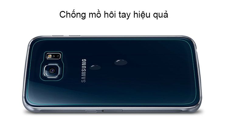 Kính cường lực mặt sau cho Galaxy S6 chống bám vân tay hiệu quả