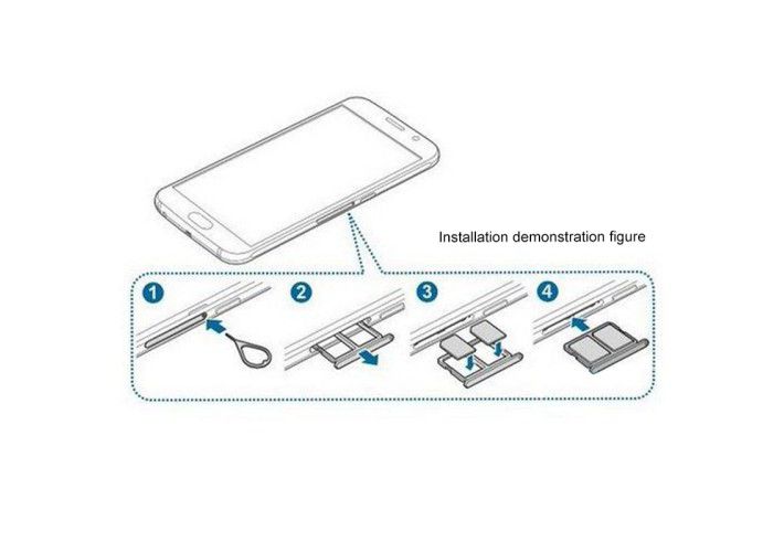 Khay sim Galaxy S6 2 sim chính hãng