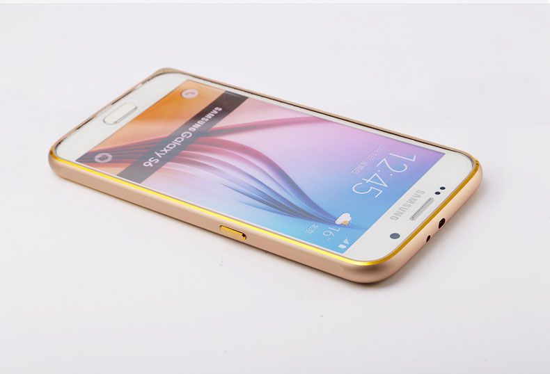 Ốp viền galaxy S6 bo viền chỉ vàng