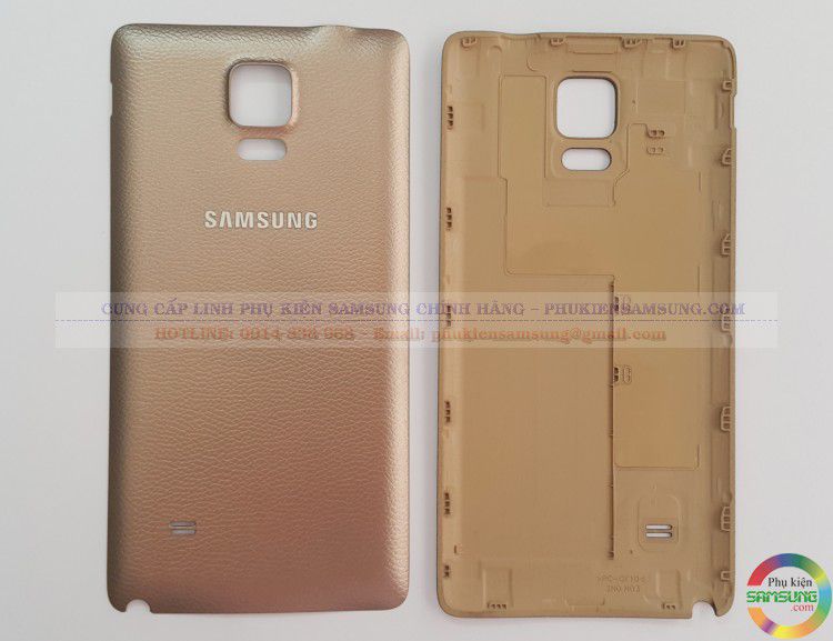 Nắp lưng chính hãng Galaxy Note 4 vàng sâm panh