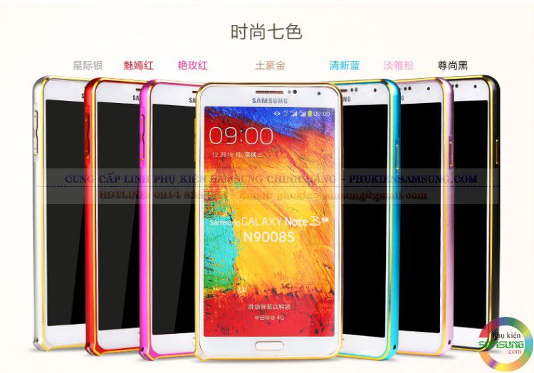 Ốp viền chỉ vàng Galaxy Note 3