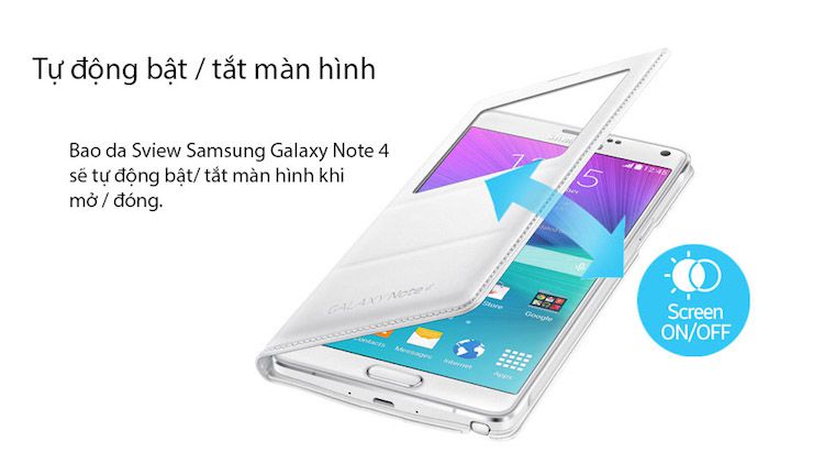 Bao da samsung note 4 chính hãng