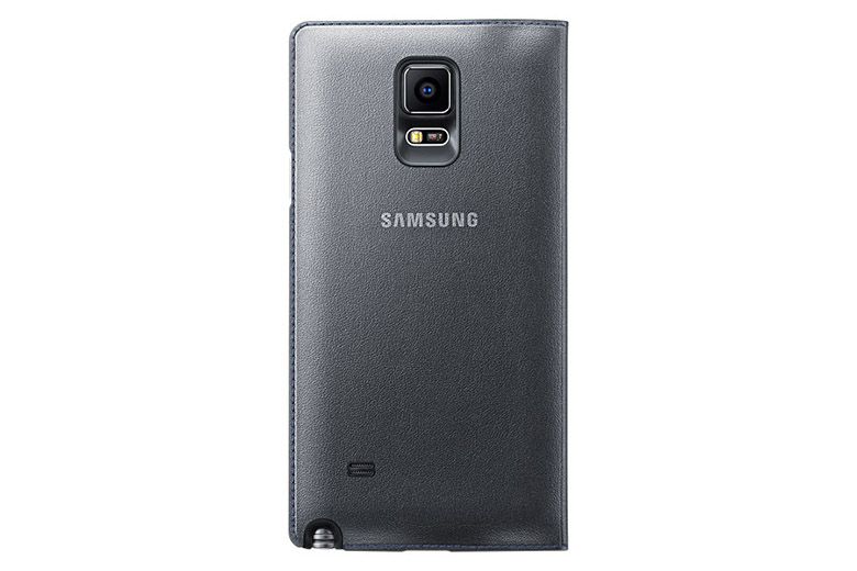 Bao da Samsung Galaxy Note 4 Led Flip Wallet black mặt sau