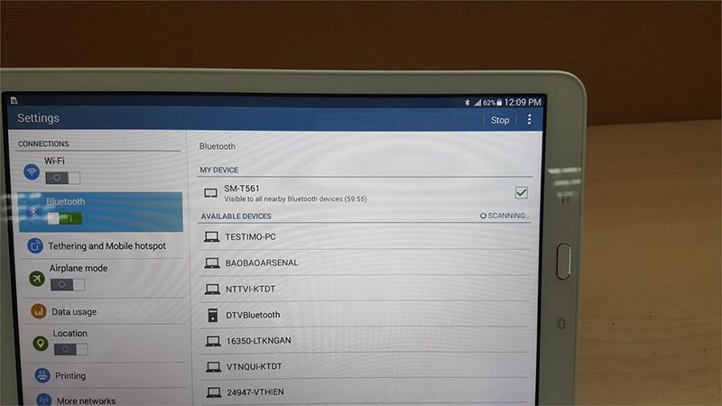 Hướng dẫn kết nối bàn phìm bluetooth và máy tính bảng Tab S2 9.7