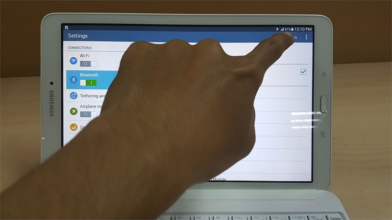 Hướng dẫn kết nối bàn phìm bluetooth và máy tính bảng Tab S2 9.7