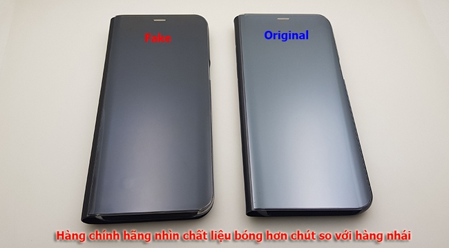 Phân biệt bao da clear view s8 và s8 plus