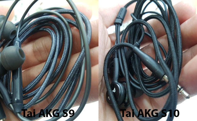 cách phân biệt tai nghe AKG s10 samsung chính hãng 