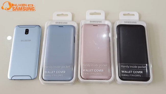 Bao da Galaxy J7 Pro Wallet Cover chính hãng Samsung