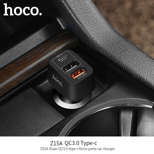 Cục sạc điện thoại đa năng HOCO Z15A 3 cổng USB chính hãng