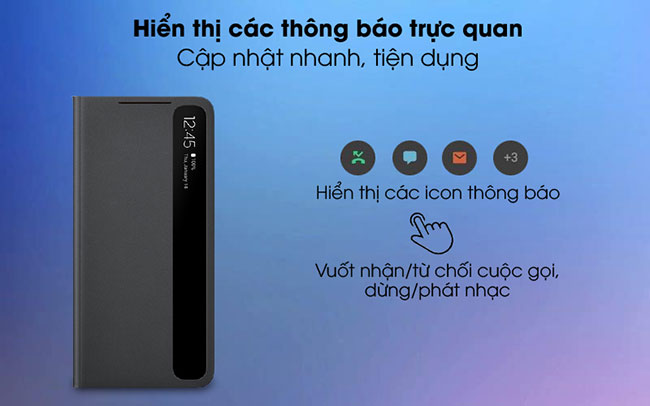 Bao da Clear view S21 Đen Hà Nội giá bao nhiêu