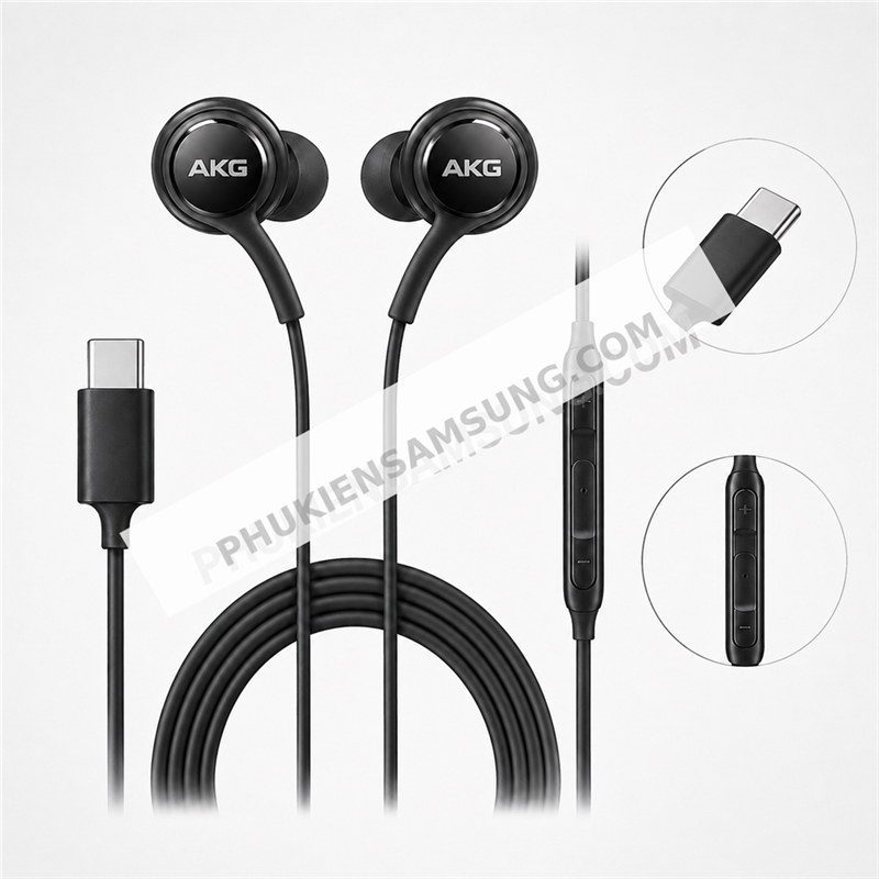 Tai nghe Samsung AKG chân Type C cho Galaxy M17e 5G chính hãng