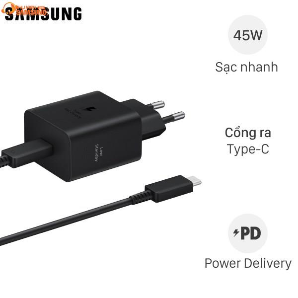 Bộ sạc nhanh Samsung 45W cho Galaxy Tab S8 Ultra chính hãng