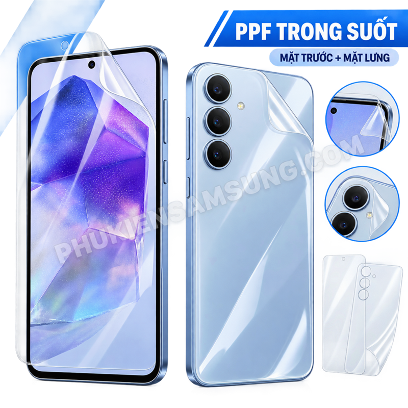 Dán PPF mặt trước, mặt lưng Samsung Galaxy M35 5G