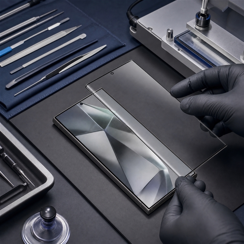 Ép kính màn hình Samsung Galaxy S24 Ultra chính hãng