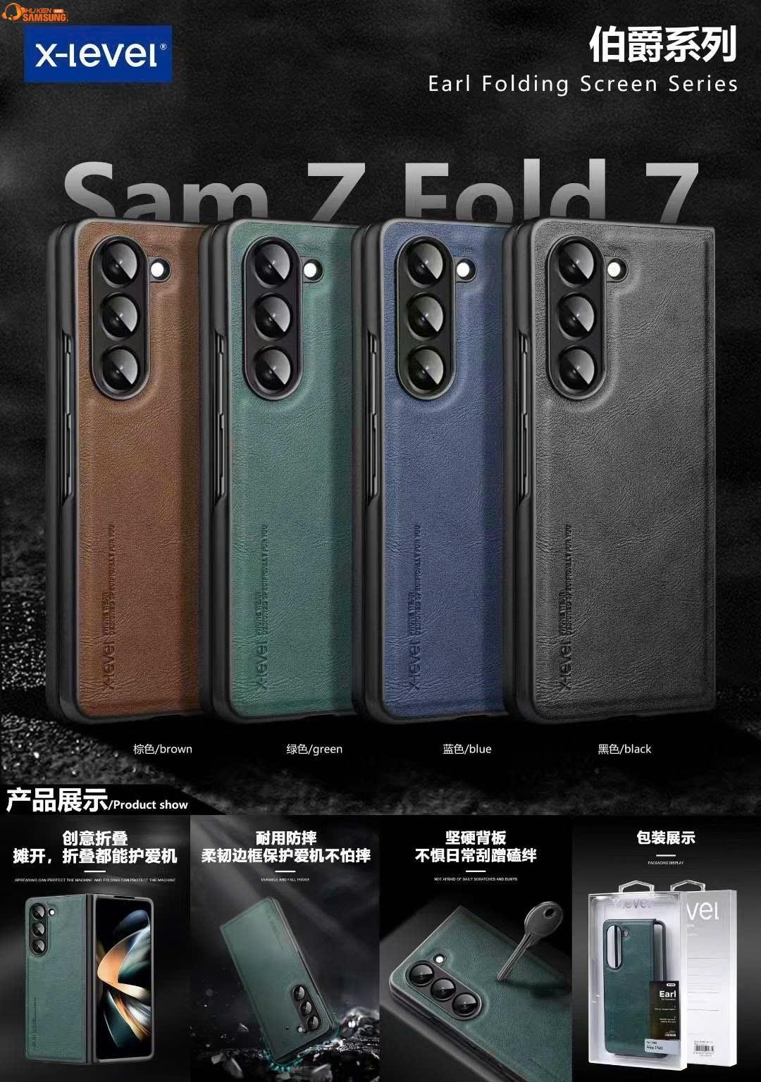 Ốp Xlevel Fold 7 Fold 6 Fold 5 Fold 4 Fold 3 Fold 2 Lưng da – Sang Trọng, Bền Bỉ, Bảo Vệ Toàn Diện