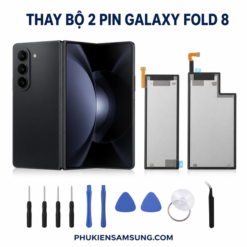 Thay bộ 2 pin Samsung Galaxy Fold 8