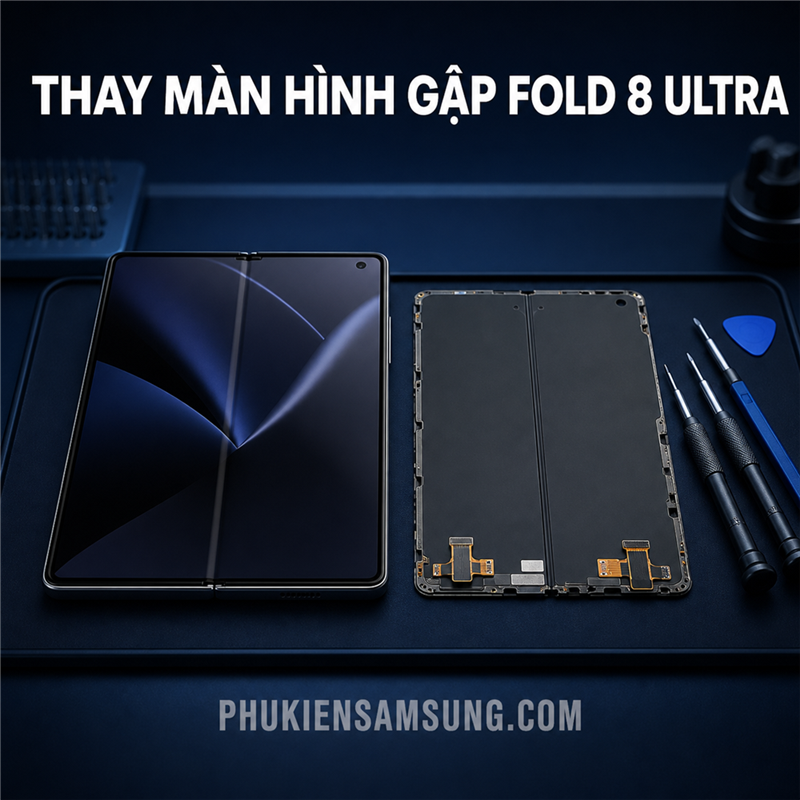 Thay màn hình gập Samsung Galaxy Fold 8 Ultra