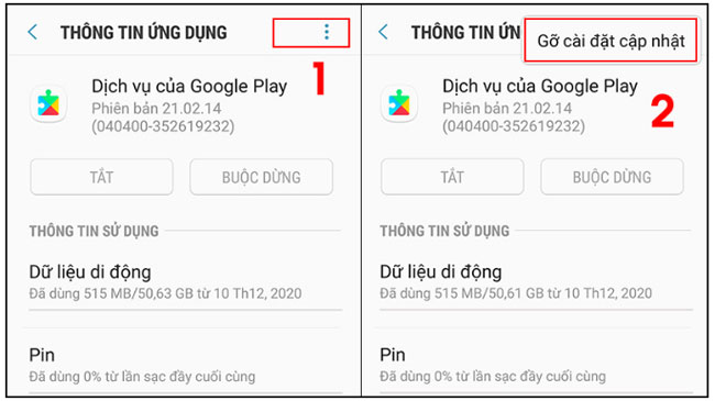 Cách khắc phục lỗi Google báo dừng, nhấp nháy thông báo