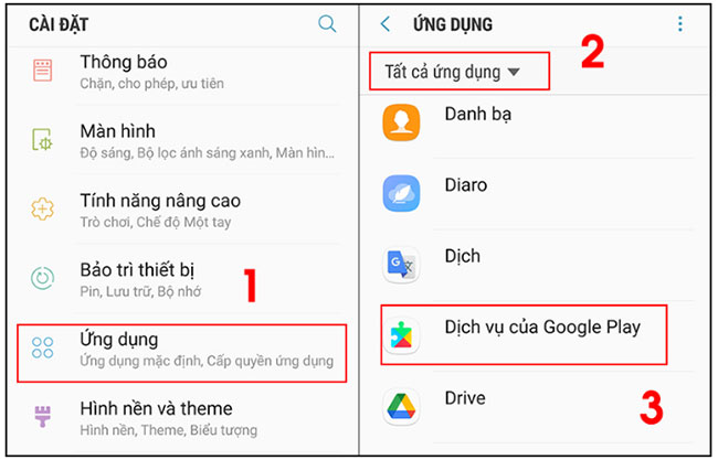 Cách khắc phục lỗi Google báo dừng, nhấp nháy thông báo