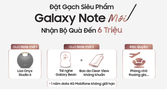 Đặt gạch Galaxy Note 20 Ultra, Note 20 mới ở đâu nhận quà khủng