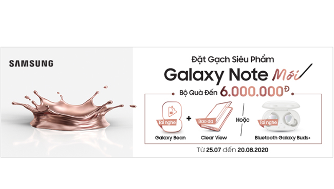 Đặt gạch Galaxy Note 20 Ultra, Note 20 mới ở đâu nhận quà khủng