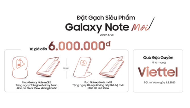 Đặt gạch Galaxy Note 20 Ultra, Note 20 mới ở đâu nhận quà khủng