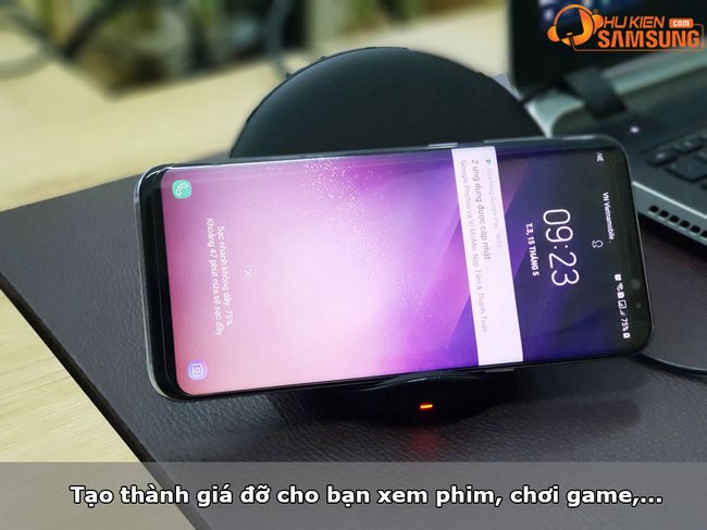 đế sạc nhanh không dây dạng đứng 2018 Type – C chính hãng