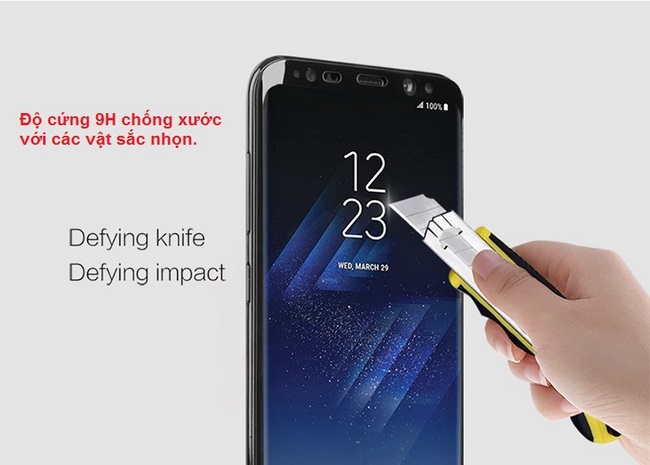 Kính cường lực màu Galaxy S8 Plus Nillkin