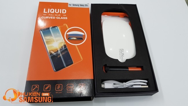 kính cường lực full keo uv s10 plus