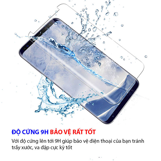 kinh cường lực full keo UV note 7 chính hãng