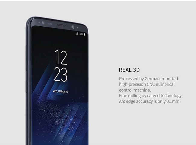 Miếng dán cường lực Galaxy S8 Plus hiệu Nillkin 3D AP+ Pro 