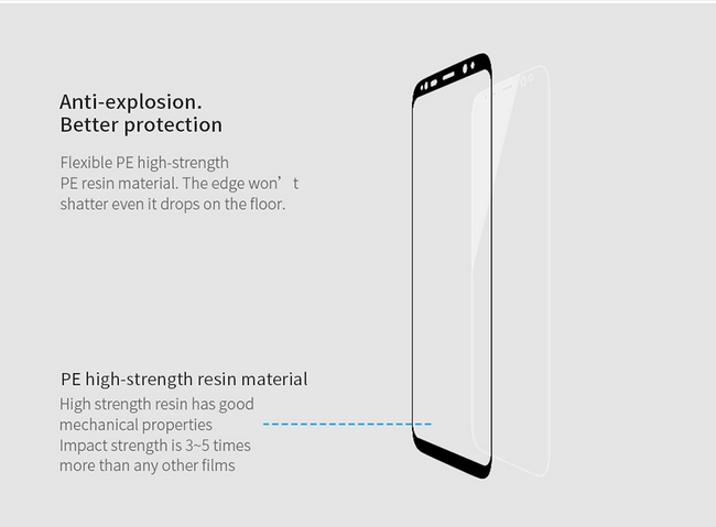 Miếng dán cường lực Galaxy S8 Plus hiệu Nillkin 3D AP+ Pro 