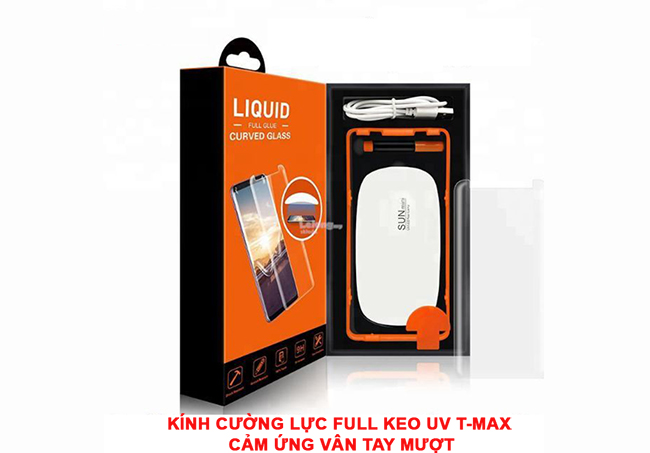 Miếng dán kính cường lực Full keo UV s9 pLUS HIỆU t-mAX 