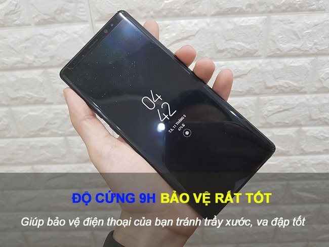 nên dán kính cường lực hay dán màn hình Note 8 tốt