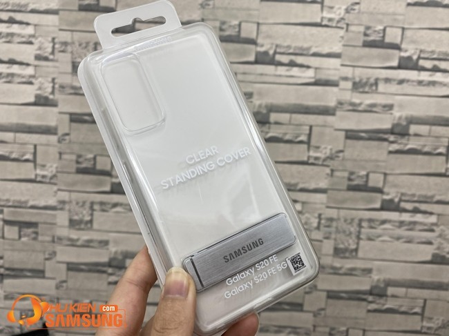 Ốp lưng Samsung S20 Fe Clear Standing