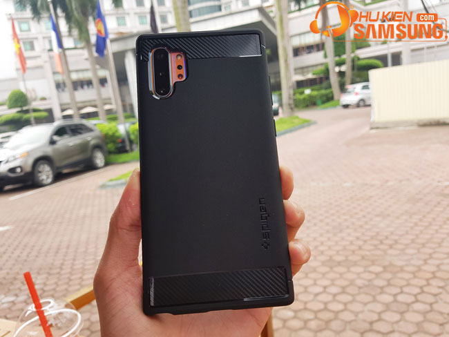 Ốp lưng Spigen Rugged Armor Galaxy Note 10 Plus chính hãng