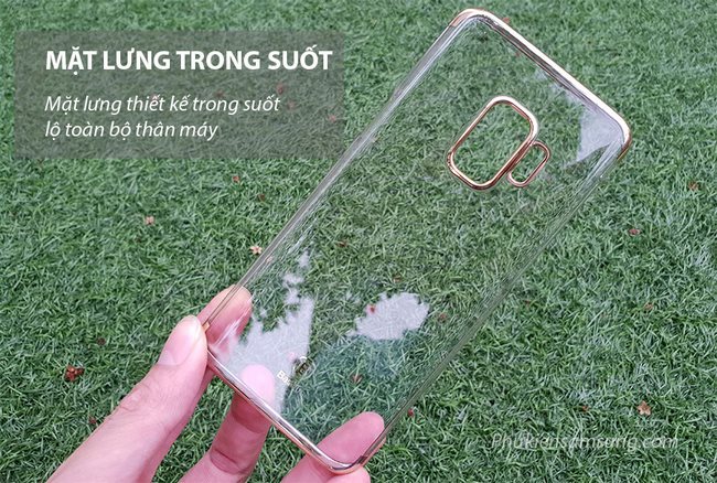 Mặt lưng trong suốt của ốp lưng