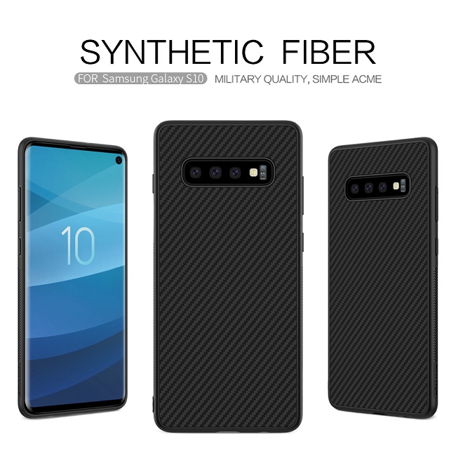 ốp lưng chống sốc Samsung S10 Nillkin Synthetic fiber