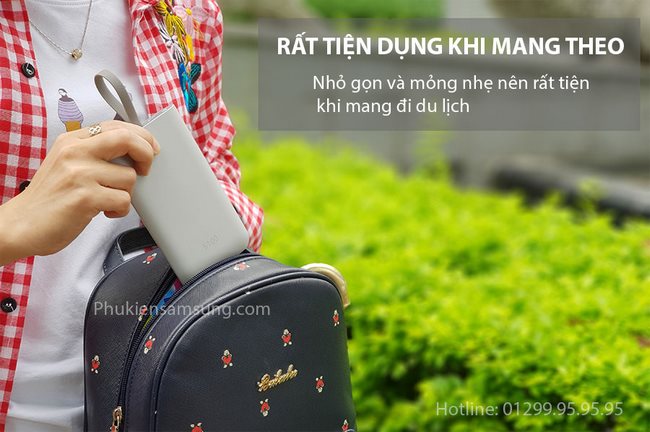 Với pin dự phòng 5100mAh, bạn có thể mang theo bên mình dễ dàng