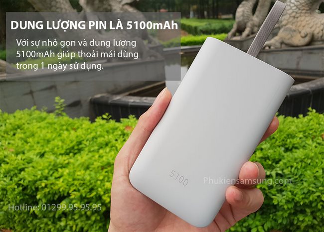 Pin dự phòng chính hãng Samsung dung lượng 5100Mah