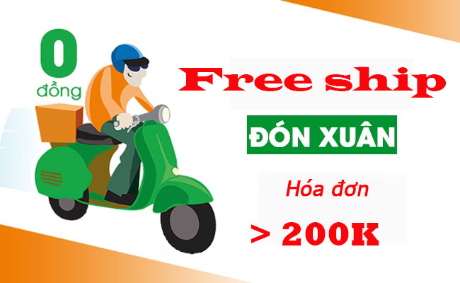 free ship hóa đơn trên 200k