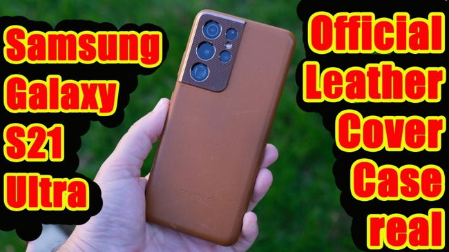 Ốp lưng Leather S21 Ultra chính hãng Samsung - Ốp da thật 100%