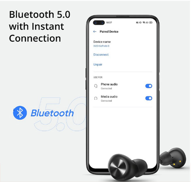 Tai nghe Bluetooth dưới 500k Dizo GoPods D