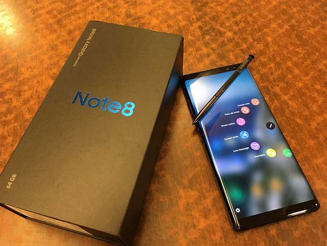 vẻ đẹp hút hồn của galaxy note 8