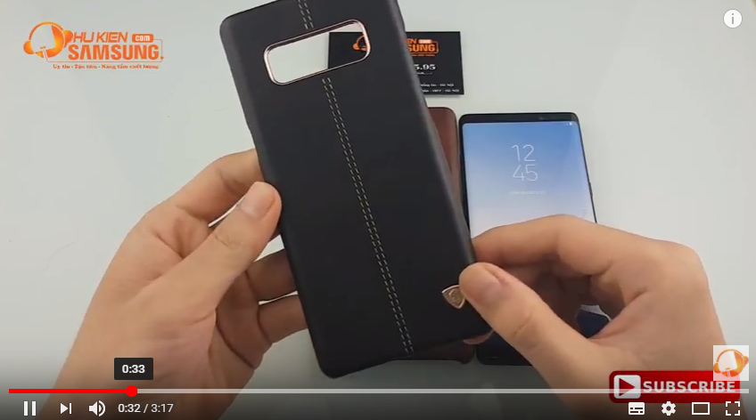 Ốp lưng da Galaxy Note 8 hiệu Nillkin Englon Leather