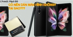 Có nên dán màn hình Z Fold 4| Fold 3, Z Flip 4| Flip 3 không?